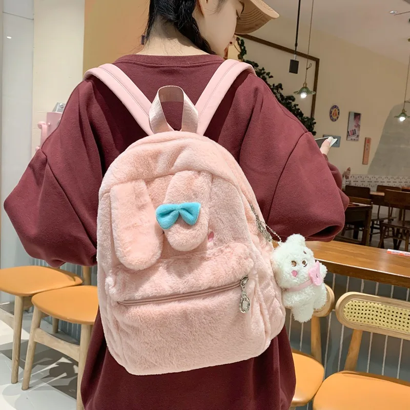 Sac à dos en peluche de dessin animé personnalisé pour étudiants, petit sac à dos brodé, cadeau lancé par la demande