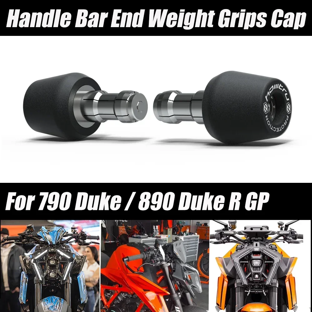 For 790 Duke / 890 Duke R GP 2018-2023 Motorcycle Handle Bar End Weight Grips Cap