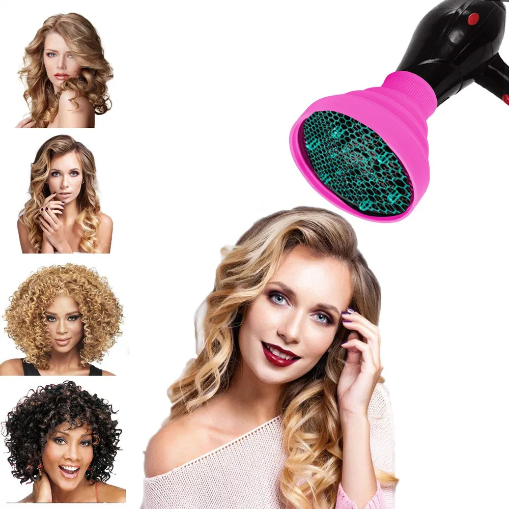 Copertura del diffusore dell'asciugacapelli Gel di silice riccioli pieghevoli asciugacapelli diffusore universale per arricciatura dei capelli strumento per lo Styling dei capelli accessori per saloni