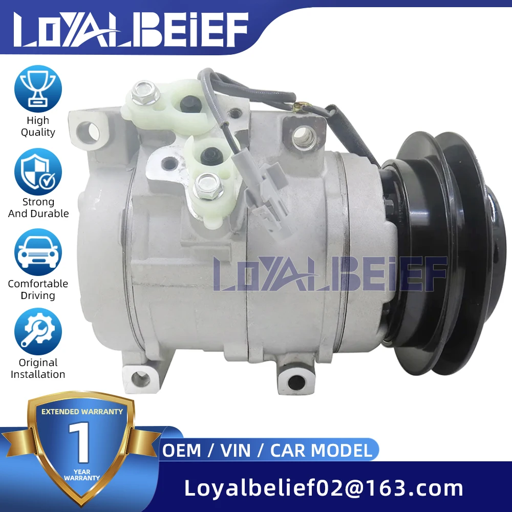 

Компрессор кондиционера 10S15C с муфтой для Toyota Pickup Land Cruiser HZJ79L 8832037080 884106A050 4472606670 447260-6670, 1 канавка
