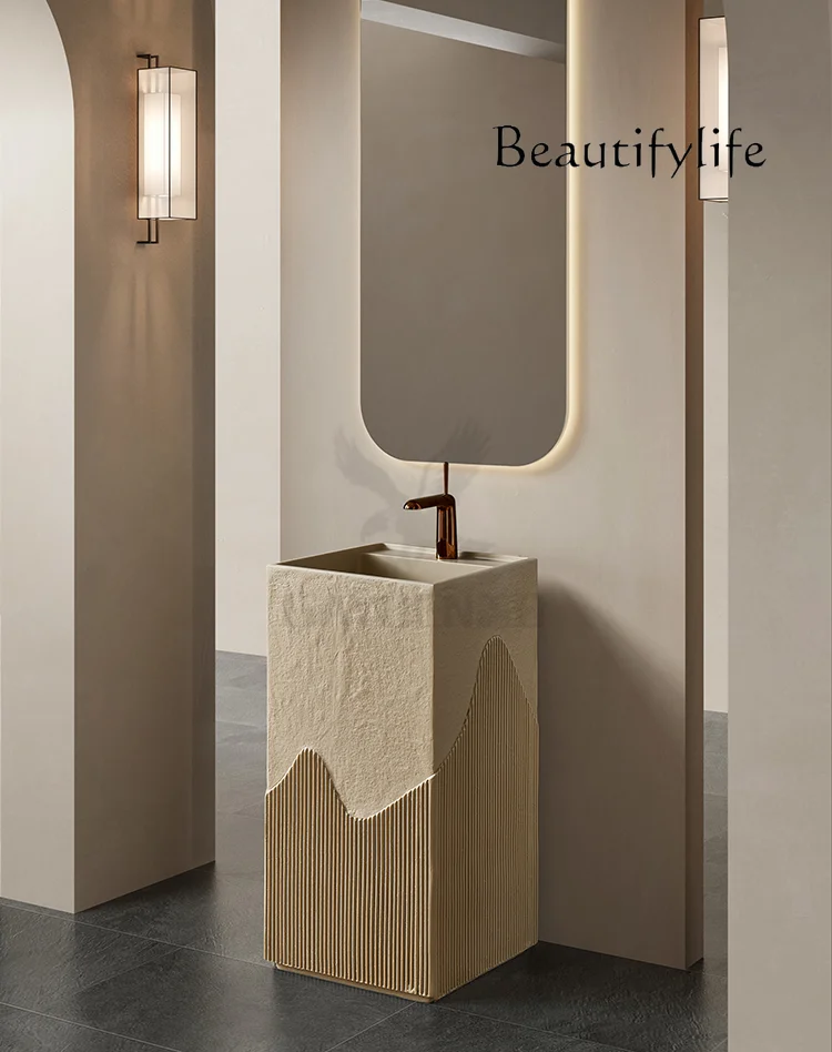 

Medieval artificial stone integrated molding floor-to-ceiling washstand column basin villa bed and breakfast courtyard outdoor