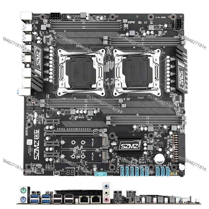 X99-Z8 Dual Computer Main Board Desktop Server Large Board Ddr4 Memory Support E5 2680v3v4cpu