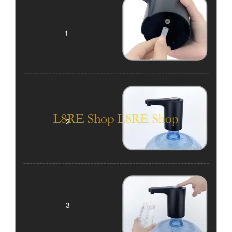 L8RE محمولة مضخة زجاجة مياه مياه مياه كهربائية محمولة للهواء الطلق أو المطبخ