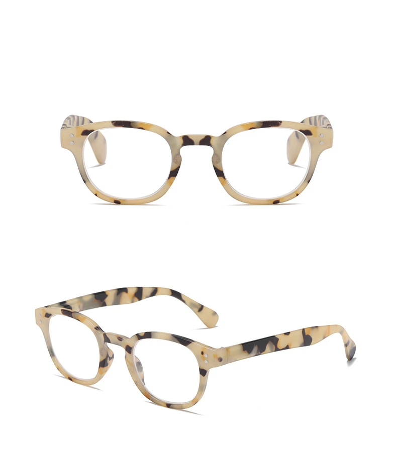 Neue Druck Rahmen Lesebrille Frauen Runde Presbyopie Brillen Computer Vision Dioptrien Brillen Reader Gläser – Detail 10