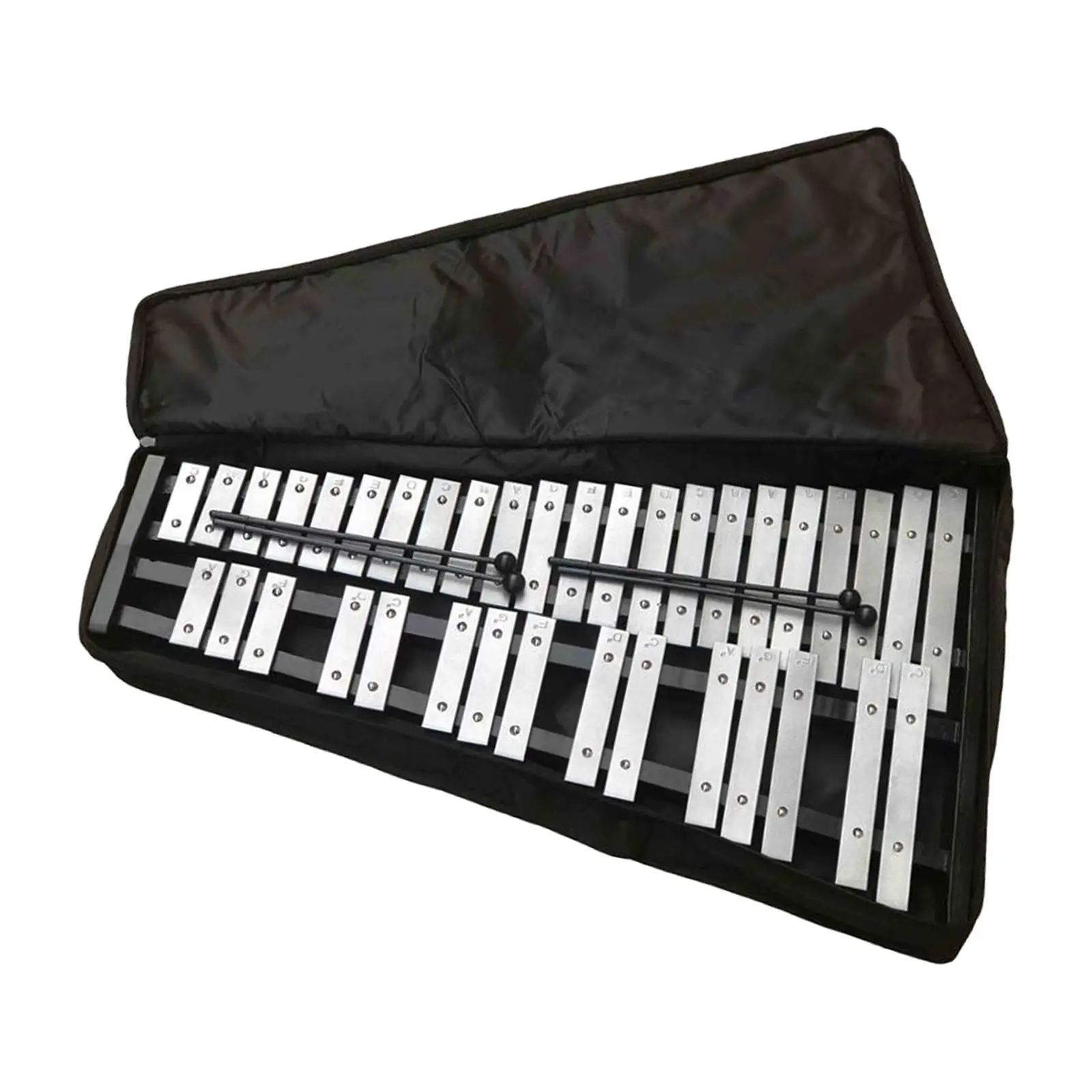 37 Note Glockenspiel with Carry Case and Mallets for Band Players