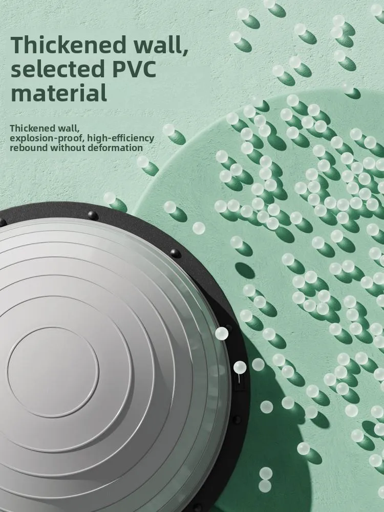 Bola de equilibrio para Yoga y Fitn, Bosu redondo, uso doméstico, Pilates, pelota para correr, equipo de ejercicio para pasos, diseño de mono redondo