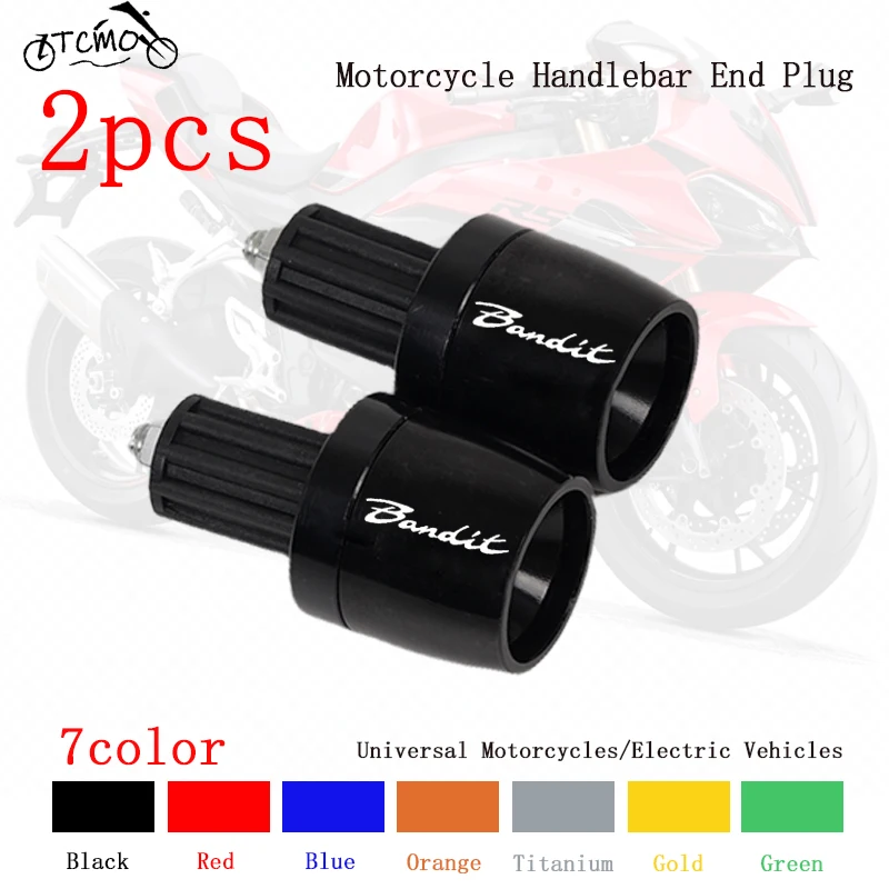

For Suzuki GSF 250 600 600S 650 650S 650N 1200 1250 Bandit 650S CNC Motorcycle Handlebar Grips End Cap Handle Bar End Plug