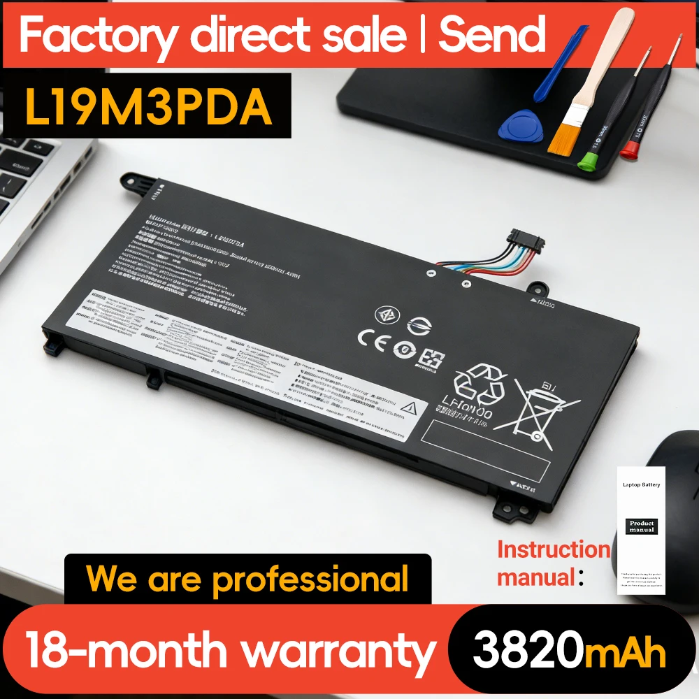 

SUOZHAN L19L3PDA 45WH Laptop Battery For Lenovo ThinkBook 14 15 G2 ITL are G3 ACL ITL G4 ABA SB10Z21208 L19C3PDA L19M3PDA
