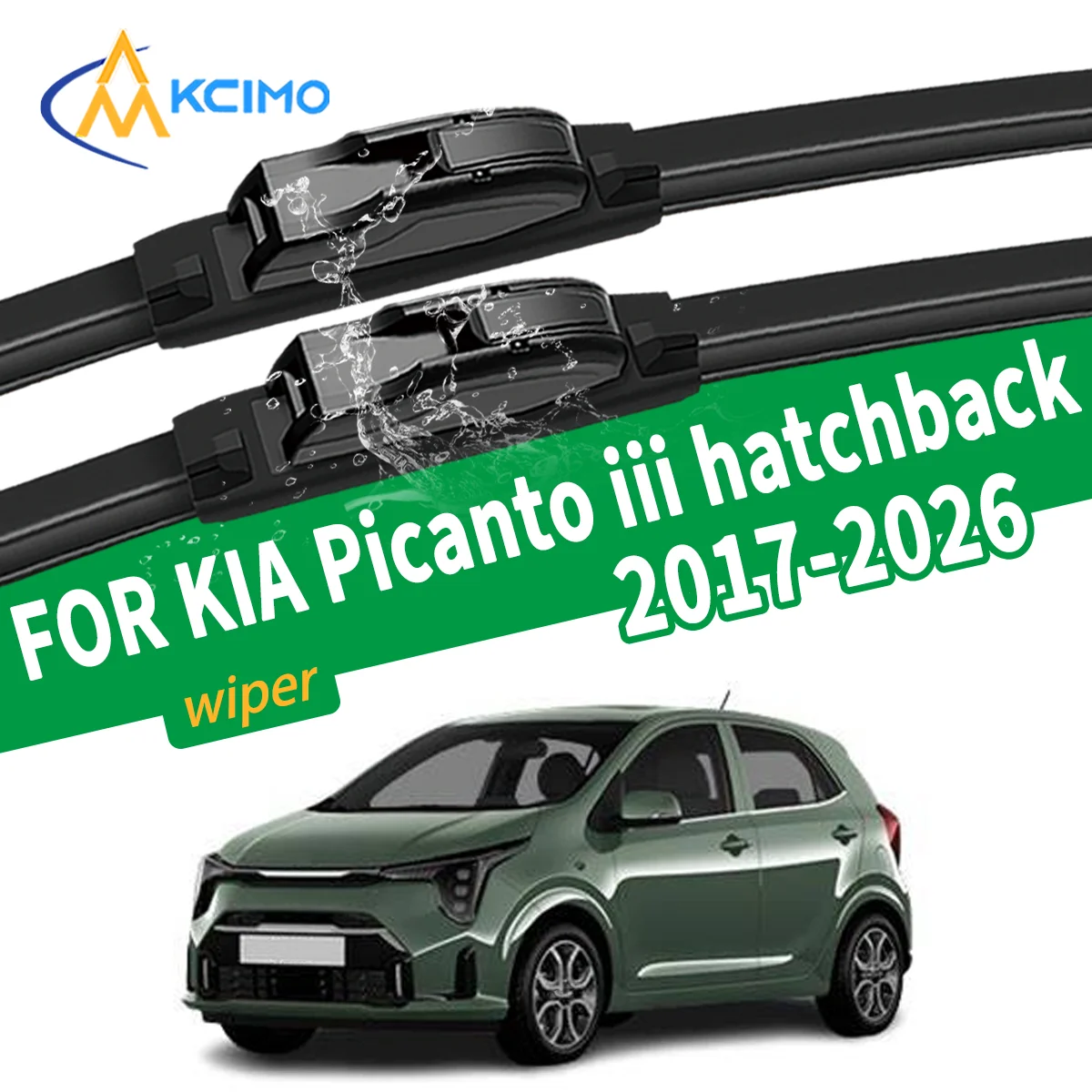

Premium Silent Wiper Blades For KIA Picanto iii 17-26 Front Windshield Wiper Auto Replacement Parts High Quality Natural Rubber