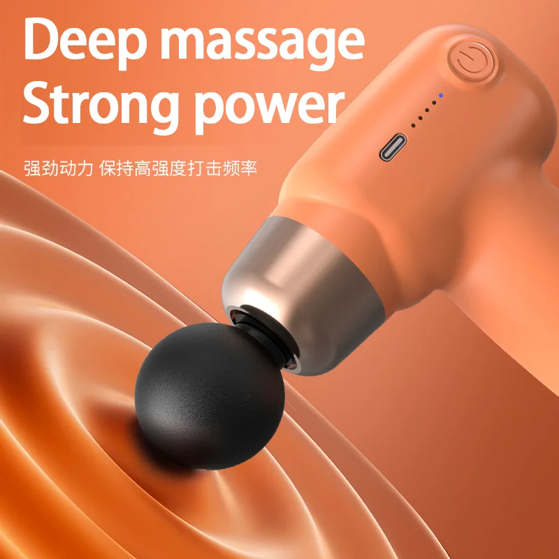 Mini Colorful Electric Muscle Massager Portable Fascia Gun neck And Shoulder Cervical Deep Tissue Vibrator Massage Back Pain