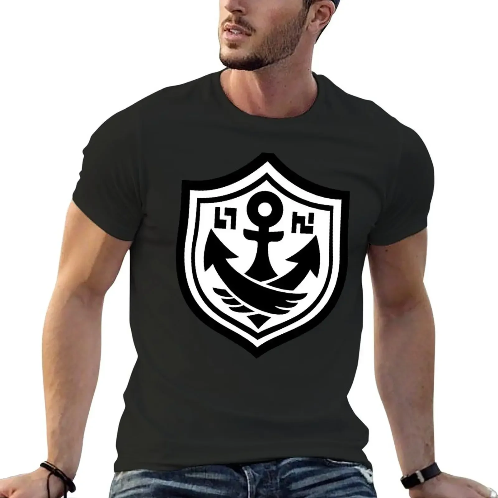 SquidForce White Anchor Tee T-Shirt oversized boys whites plain customs design your own mens workout shirts