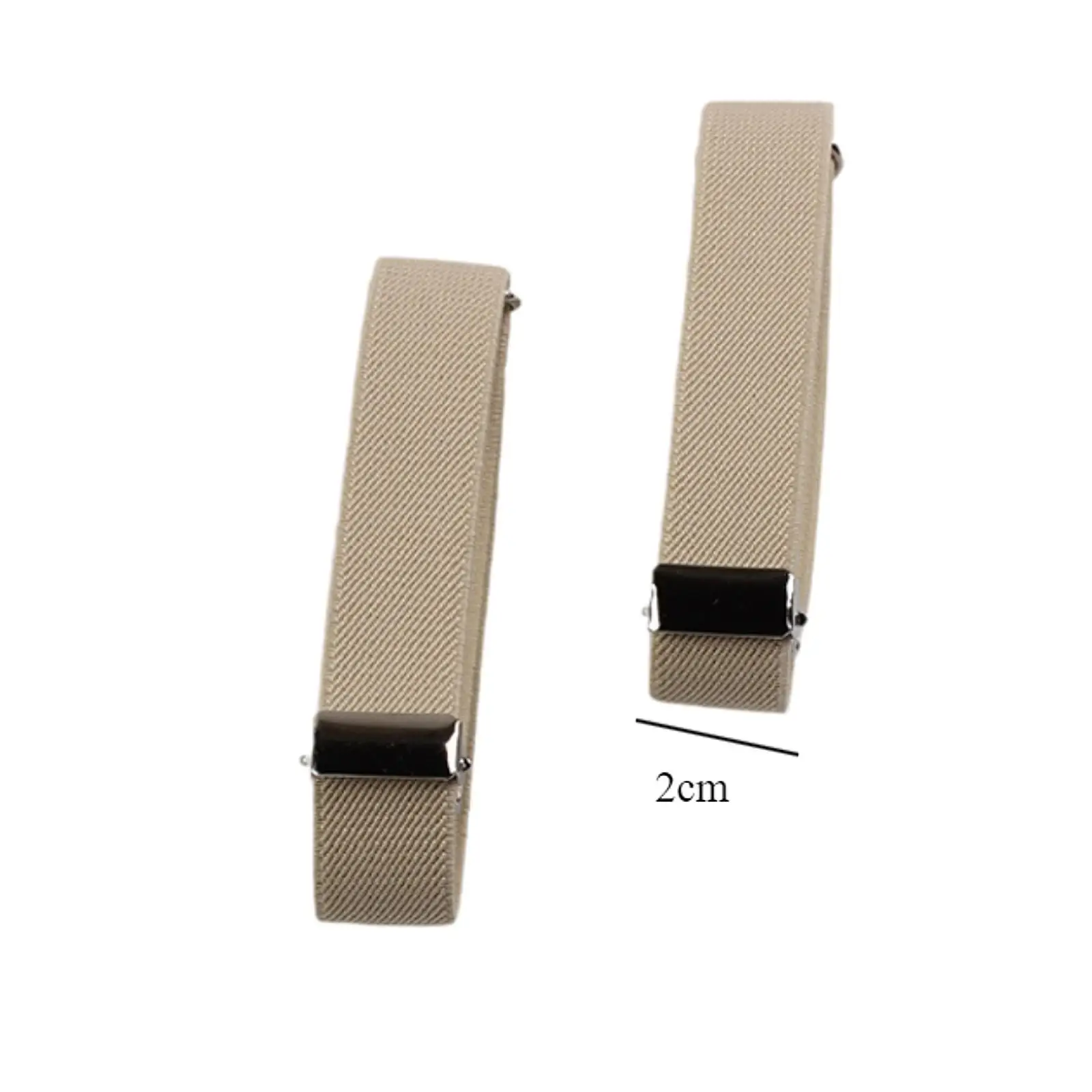 2x verstelbare shirtmouwhouders elastische armbanden voor zakelijk feest