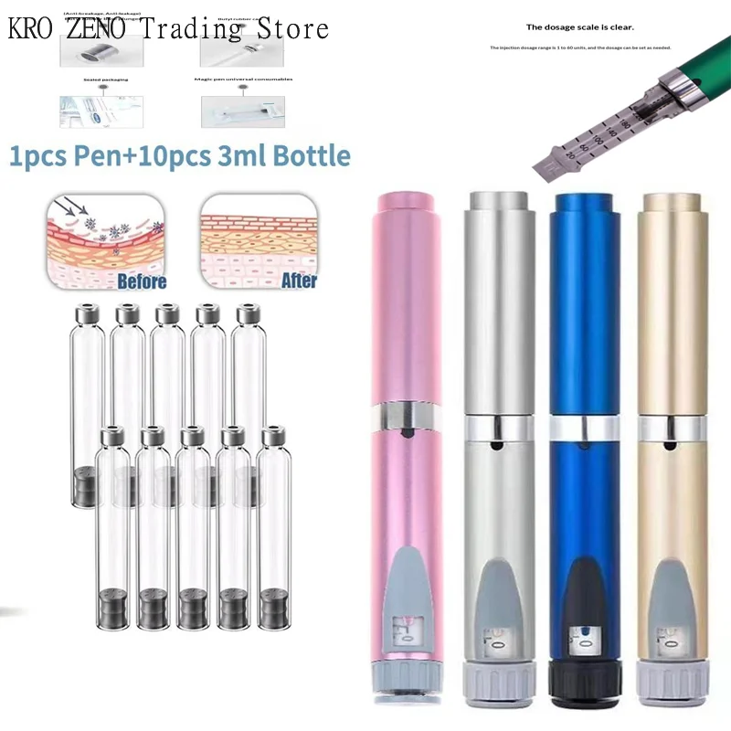 

Magic Pen Tattoo Pen Kit Cartridges 3ml Empty Cassette Bottle Individual Packaging Sterile Set For Lilly Insulin Pen Universal