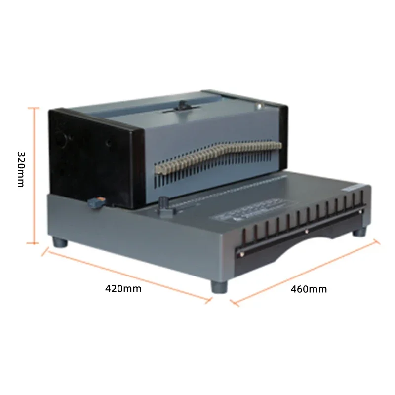 DC-2705 A4 Format 34 Holes Iron Ring Punching and Binding Machine Paper Punch Binder for Office Document Binding