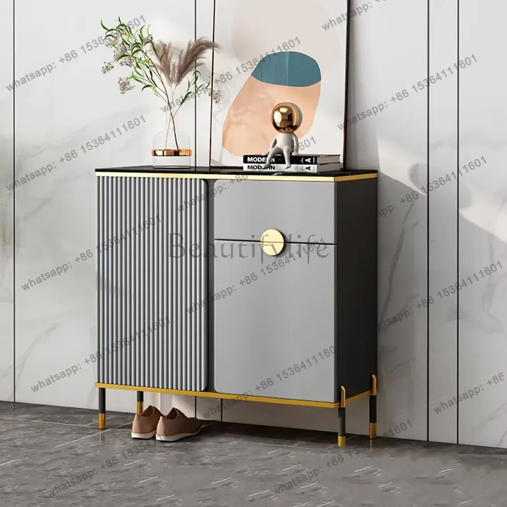 Modern Aesthetic Cabinets Living Room Simple Open Storage Trendy Luxury Display Cabinet