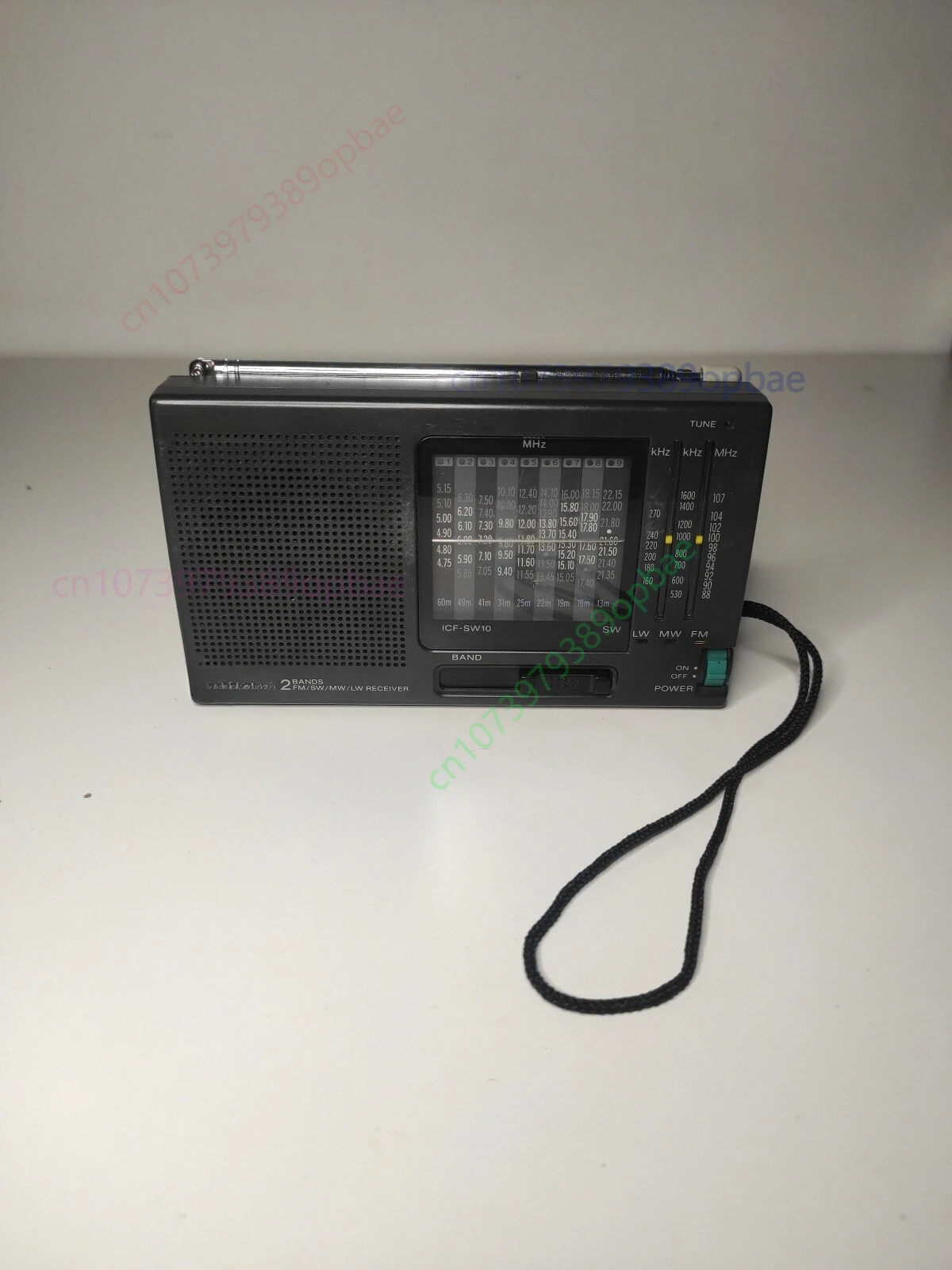 Usado para receptor estéreo portátil Sony ICF-SW10 de 12 bandas SW/MW/LW/FM, radio de onda corta AO