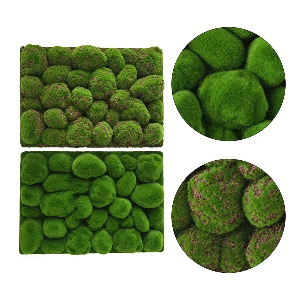 Simulated Moss Foam Board Flocking Fake Moss Stone Plant Background Wall Simulated Moss Foam Board Artificial Plants Home Décor