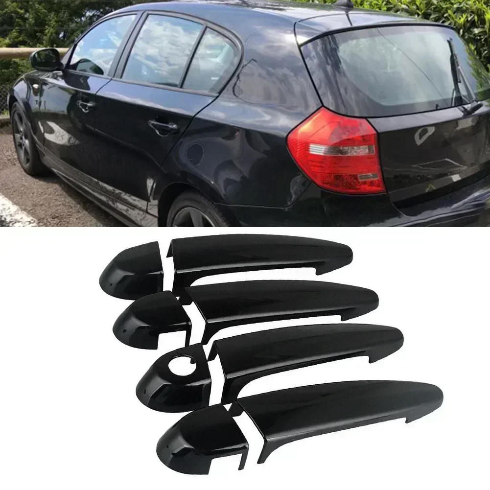 4Pcs/Set For BMW E87 E90 E91 E92 E93 F30 X1 X2 X3 X4 X6 Door Handle Cover Trims ABS Plastic Gloss Black Car Accessories Decor