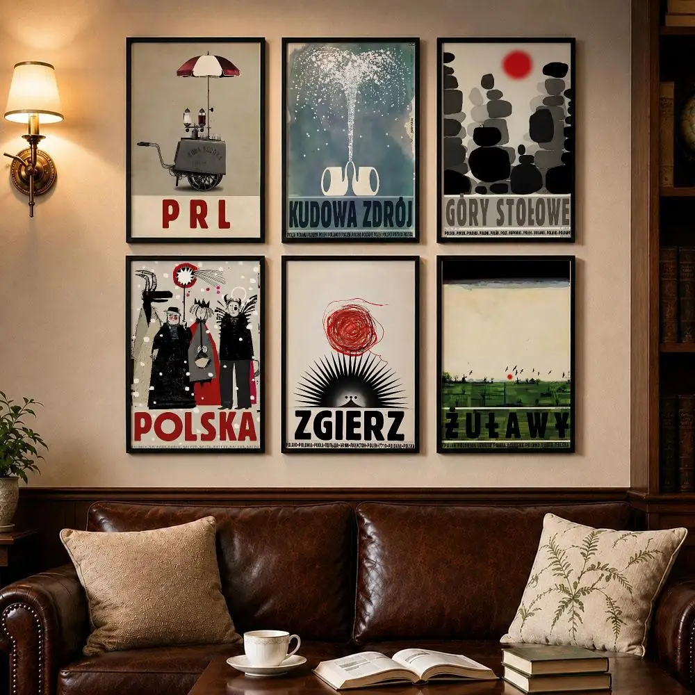 Affordable Artist R-Ryszard KajaS Poster Self-adhesive Art Poster Decoracion Painting Wall Art White Kraft Paper Home Decor