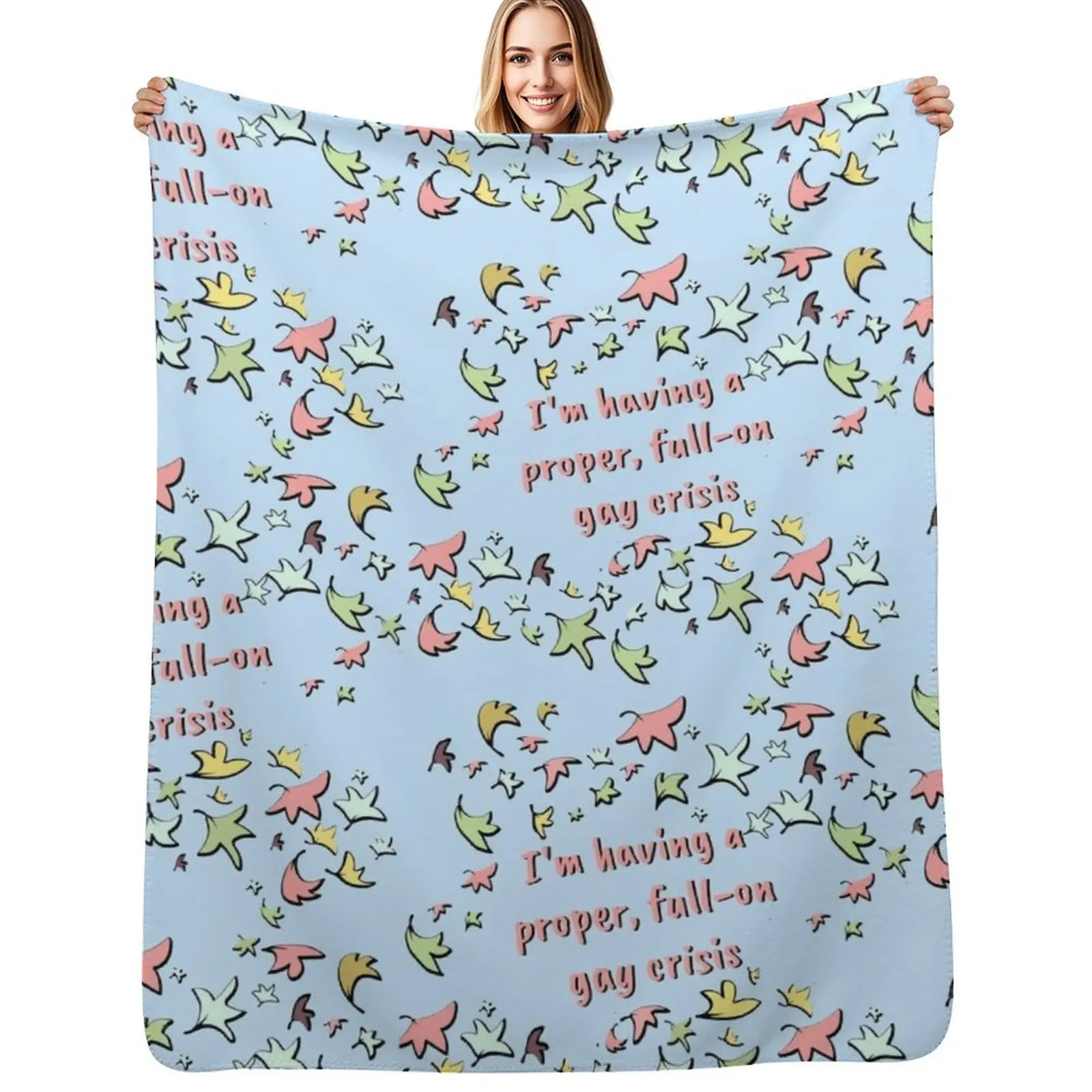 Heartstopper Throw Blanket Decorative Sofas cosplay anime Bed linens Luxury christmas decoration Sleeping Bag Blankets
