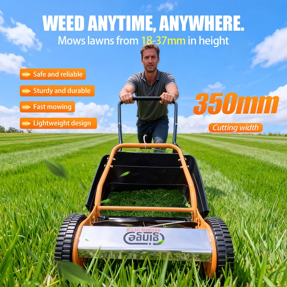 14 Inch Lawn Mower Uned Hand Pushed Weeding hine Manual Lawn Mower Lawn Mowing Trimming Tools For Villa Garden