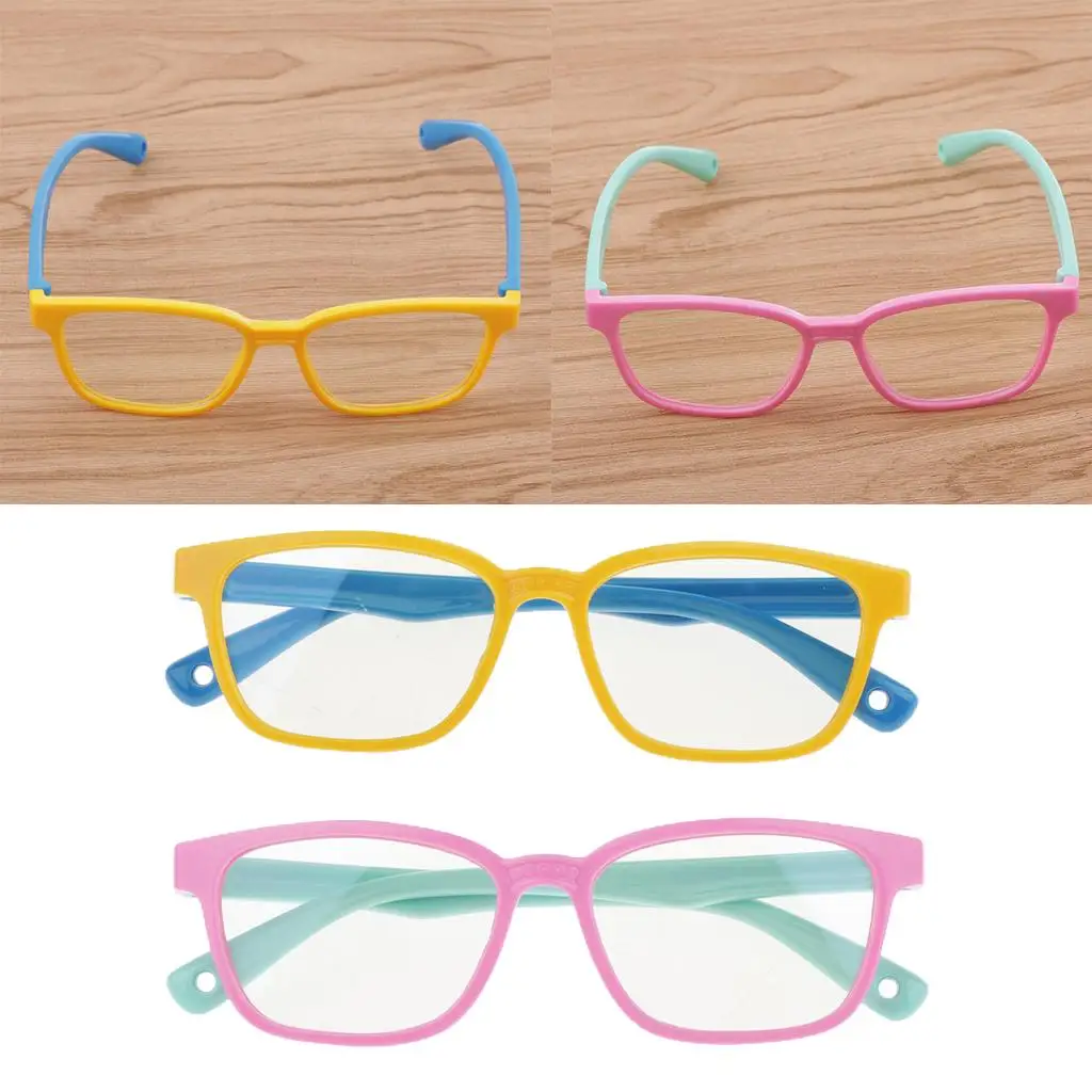 

2 Pack Kids Eyeglasse -blocking Bendable Children Glasses Unisex