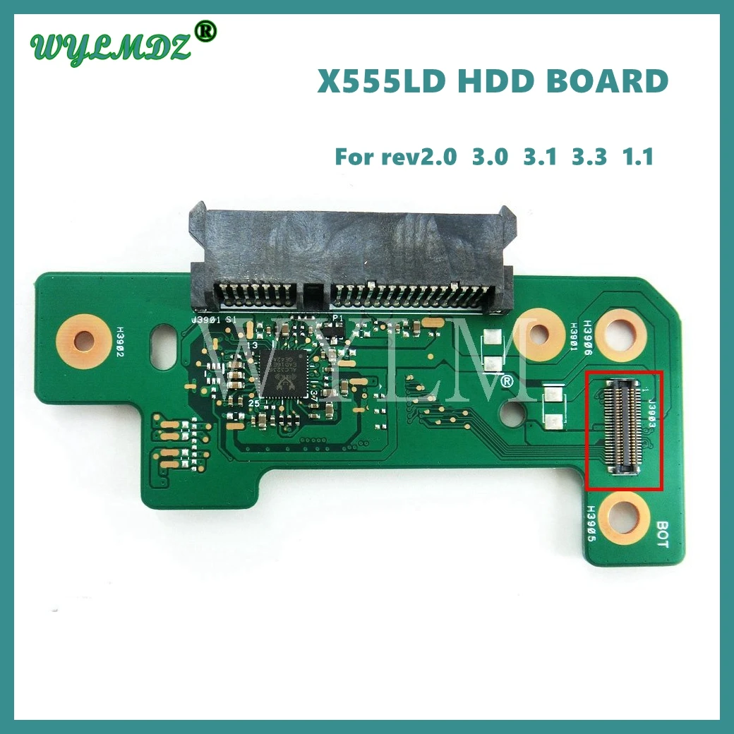 Used X555LD HDD BOARD REV 3.1 For Asus X555L X555LA X555LJ X555LN X555LF X555LP R556L VM590L Y583LD Y583L HDD Hard Drive Board