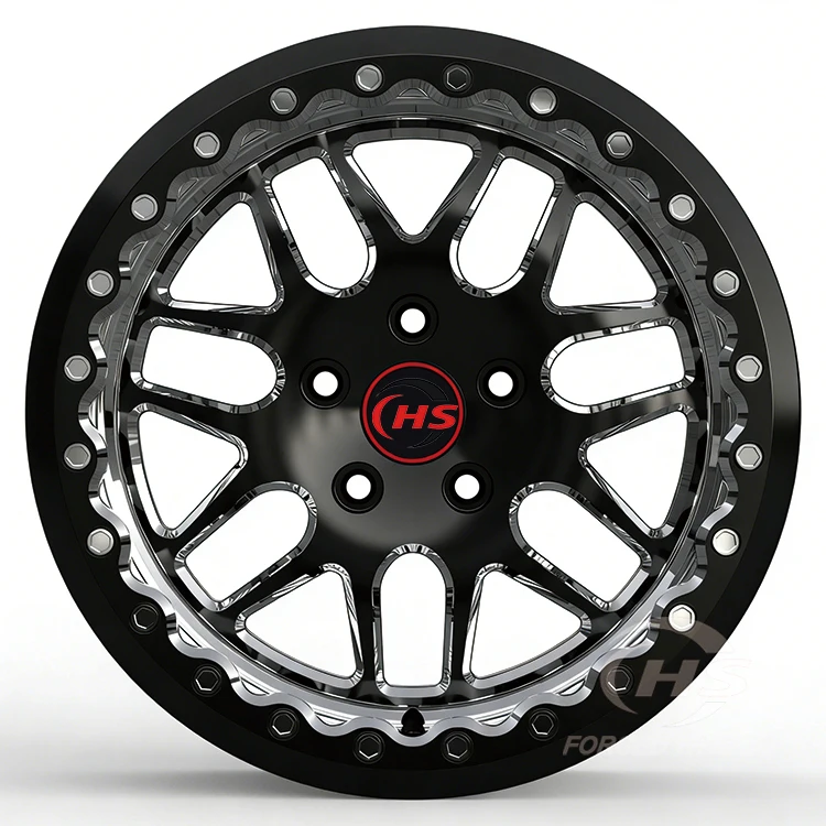 Drag Racing 5x120 5x112 5x114.3 Beadlock Forged Wheels for  M2 F80 F82 F90 E46 E92 M3 M4 F30 G20 G30 G80 G82 Dodge Challenger