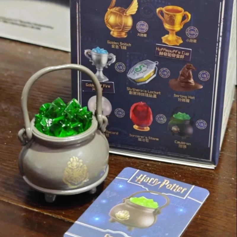 Caja Sorpresa de Cristal con Figura de Resina de Harry Potter, Edición del 25 Aniversario de la Película, Adorno de Escritorio, Regalo Coleccionable