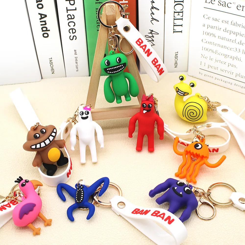 Garden Of Banban Plush Toy Keychain Charm Key Chains Women Bag Pendant Car llaveros Children Birthday Gift Wholesale 10PCS/Lot