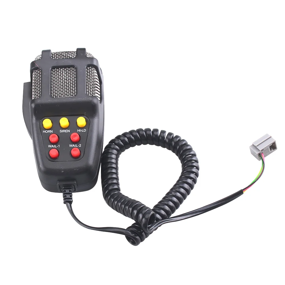 Speakers Loud Car Horn Police Siren Air Horn Megaphone Tone Emergency Motorcycle Ural  12V 100W Mic PA System Amplifier Hooter