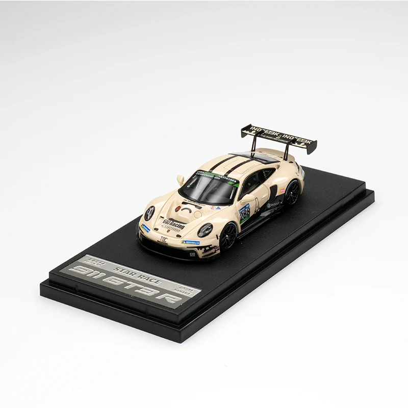 سباق النجوم متوفر 1:64 992 GT3 كوب 288 TBC كريمي أبيض دييكاست ديوراما نموذج سيارة مجموعة ألعاب مصغرة الوقت مايكرو SR #2