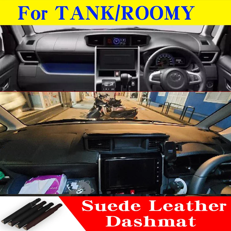 For TOYOTA TANK ROOMY Leather Dashmat Dashboard Cover Pad Dash Mat Carpet Car Styling Accessories mat dash