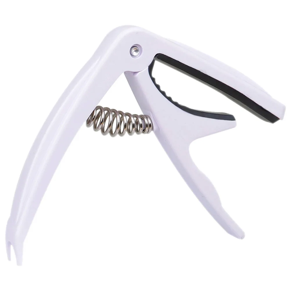 

Guitar Capo Acoustic Accessories Universal Clip-on for White Classical Gadgets Man
