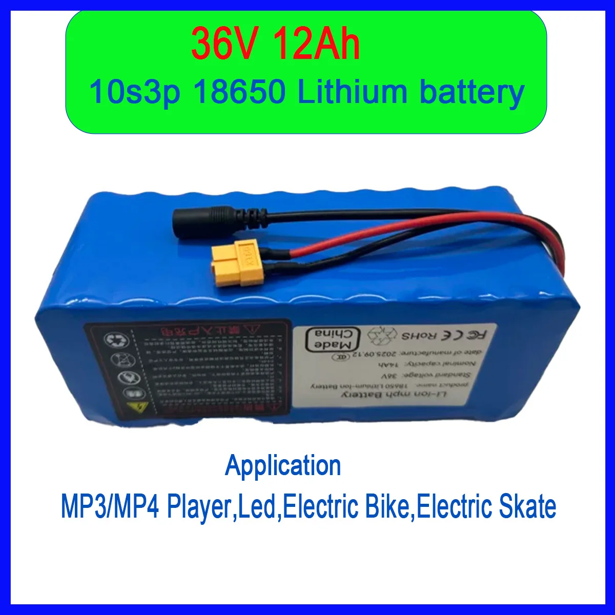 

36V 10S3P 14000mAh lithium battery pack 18650 lithium battery suitable for Xiaomi M365 electric scooter battery+42V charger