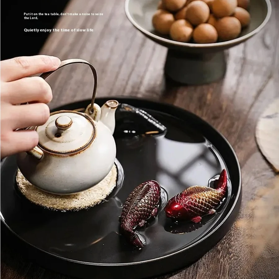 Color Changing Koi Fish Tea Pet  Lucky Tea Table Ornament Color Shift Tea Ceremony Accessory Mascot Fish Report Happiness