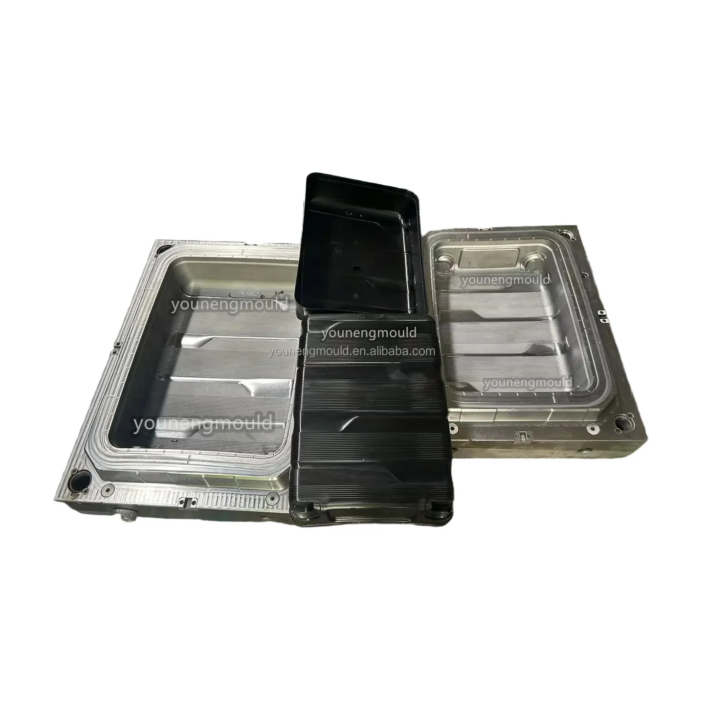 High-qualitytaizhou youneng luggage mold suitcase shell manufacturer mold opening
