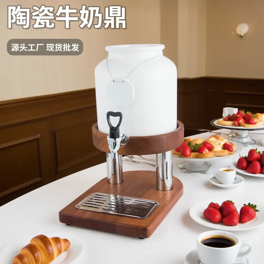 Ceramic Milk Ding Beverage Machine Shabili Muzuo Juice Ding Hotel Buffet Insulation Soy Milk Coffee Ding