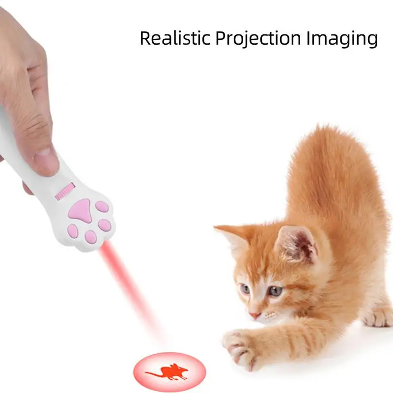 Cat Projection Toy Infrared Pet Teaser Toys Funny Chaser Pet Toy Cute Battery Powered Dog Toy interactive Lightweight Pet Toy