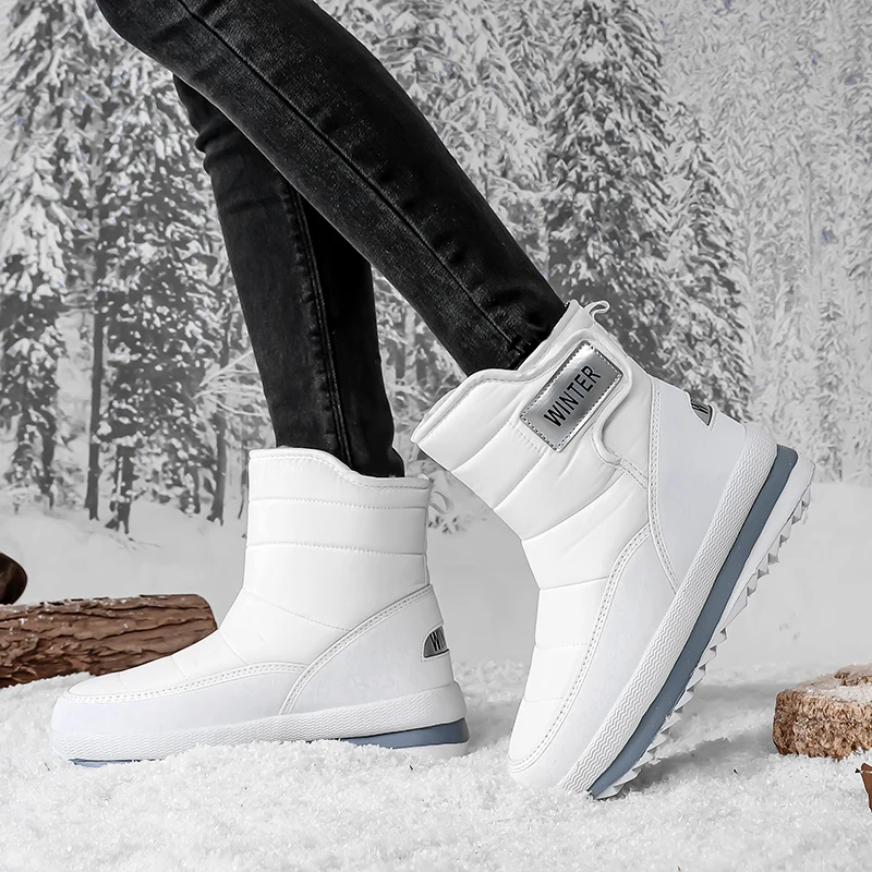 Snow Boots Man New Large Size Cotton Shoes for Men Plush Warm Casual Men Boots Casual Non Slip Cotton Boots Zapatos 2026 view 5