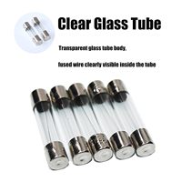 100pcs 5x20mm Quick Blow Glass Tube Fuse Assorted Kit Amp 0.2A 0.5A 1A 2A 3A 5A 8A 10A 15A 20A 250V with Storage Box