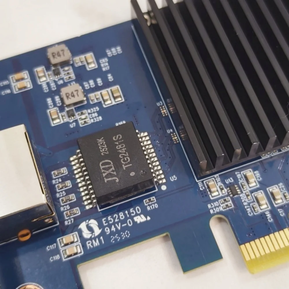 بطاقة 10G RJ45 LAN لخوادم Realtek8127 PXEenabled PCIe 4.0 1X واجهة مع ميزة استيقاظ الشبكة