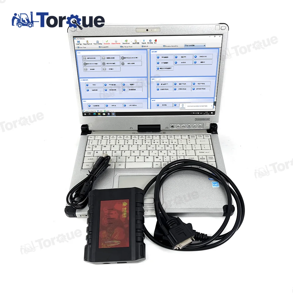 for Sinotruck Diagnostic Tool common+Thoughbook CF C2 laptopne For Sinotruk EOL OBD DENSO Heavy Duty Truck  Diagnostic Kit