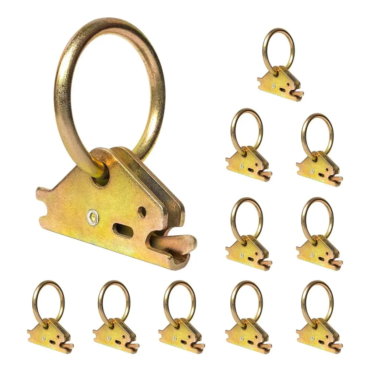 10PCS Heavy Duty E-Track Tie Down O Ring E-Track Ring for E-Track Tie Down Rail/Single System
