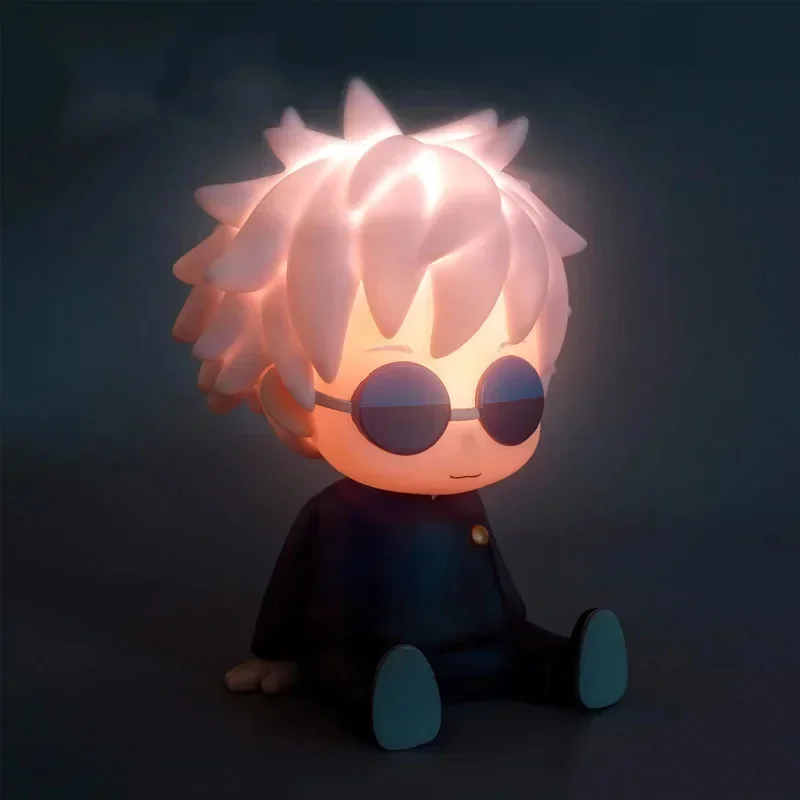 Jujutsu Kaisen Satoru Gojo Figure Action Figures Night Light Collectible Ornaments Pat Light Desk Night Lamp Bedroom Decor Gift