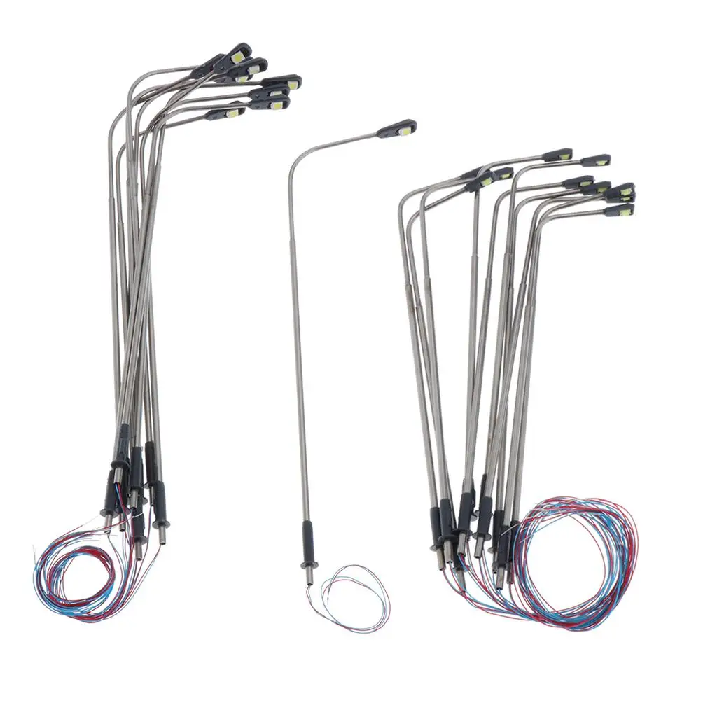 20/set 3V Model Street lighting led Scenery Layout Decor 1:75 1:100 HO OO Scale