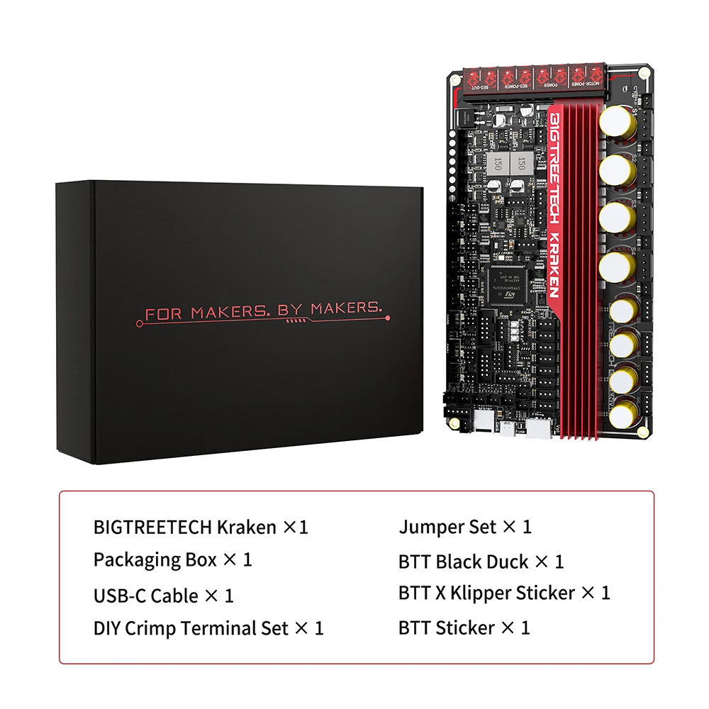 Bigtreetech kraken v2.0 neues 3D-Drucker Motherboard 60v 8-Achsen-Unterstützung tmc2160 für voron 1,0 Hochleistungs-3D-Steuerkarte