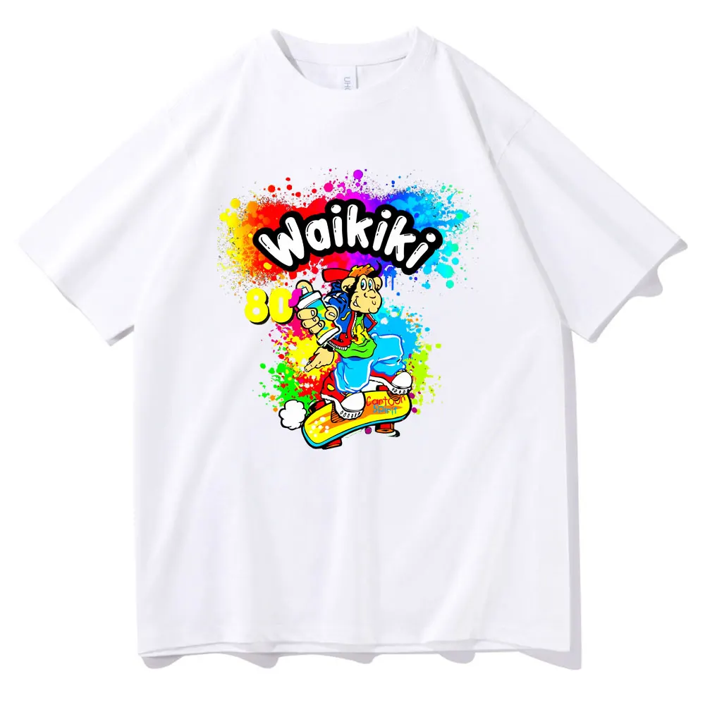 Love Graffiti Lc Waikiki Monkey T-shirt Funny Cartoon Monkey Print Tshirt Men Women Fashion Oversized T Shirts Male Cotton Tees