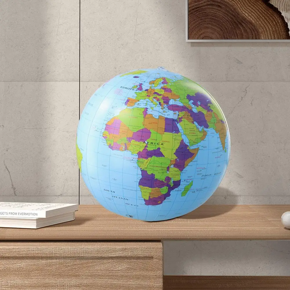 Aufblasbarer Globus, Strandball, Spielzeug, 12/16 Zoll Karte, pädagogischer Geographie-Lehrballon für Kinder und Erwachsene, kreatives Geschenk – Detail 6