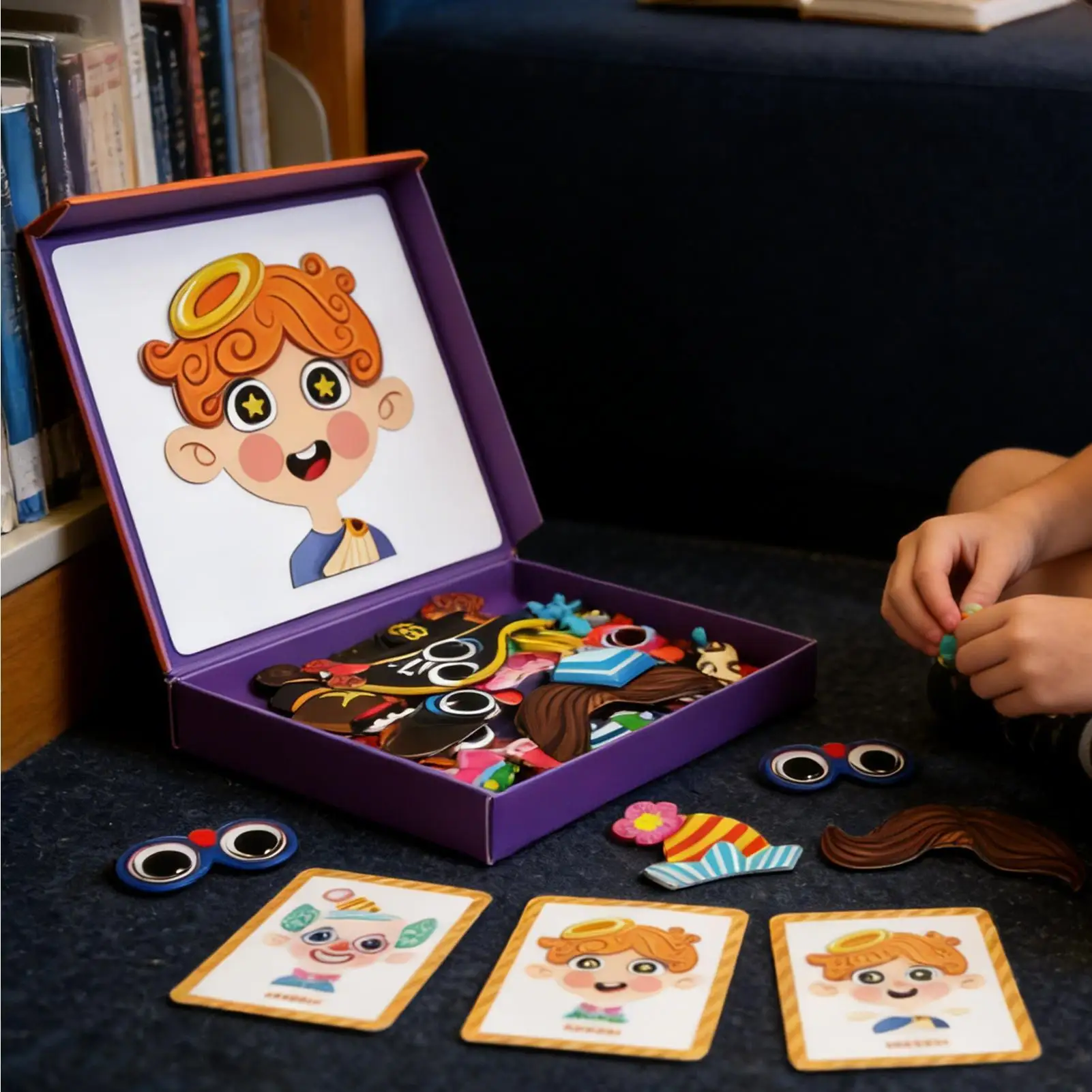 Gry w przebieranki Magnetyczne puzzle z dopasowaniem strojów Zabawki do samodzielnego ubierania dla dzieci w wieku 3-6 lat Urodziny Boże Narodzenie Przedszkole